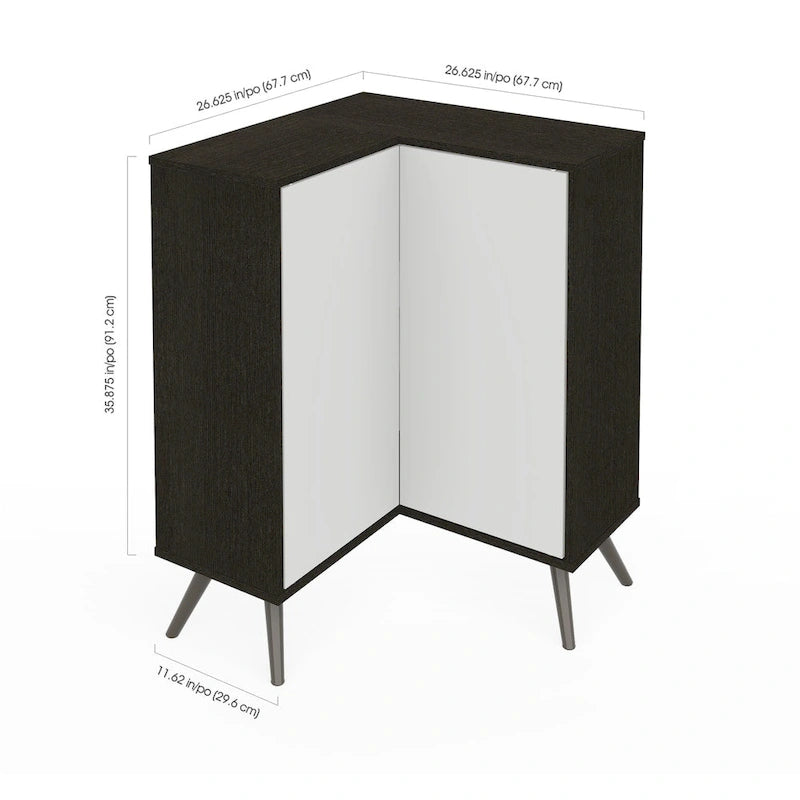 Meuble de rangement d'angle pour petit espace