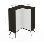 Meuble de rangement d'angle pour petit espace