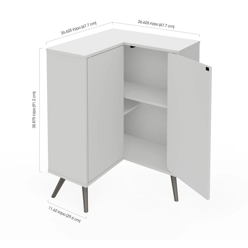 Meuble de rangement d'angle pour petit espace