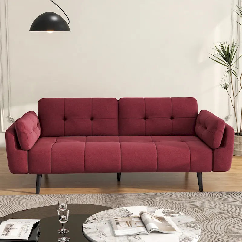 Canapé-lit futon convertible moderne avec dossier réglable