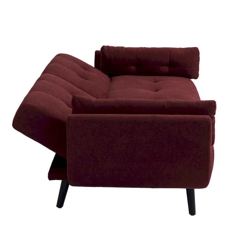 Canapé-lit futon convertible moderne avec dossier réglable