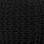 Pouf Tricoté à la Main Coton Corde Tressée Tressage Câble Ottomane - Repose-Pieds - Siège d'Appoint Meuble Pouf - Salon Enfants - 18x18x14