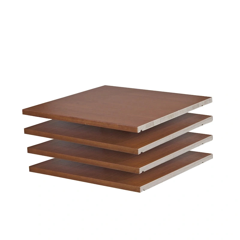 Petites étagères 100 % en bois massif pour armoires de garde-robe familiales