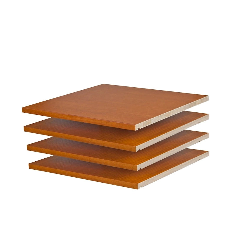 Petites étagères 100 % en bois massif pour armoires de garde-robe familiales