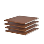 Petites étagères 100 % en bois massif pour armoires de garde-robe familiales