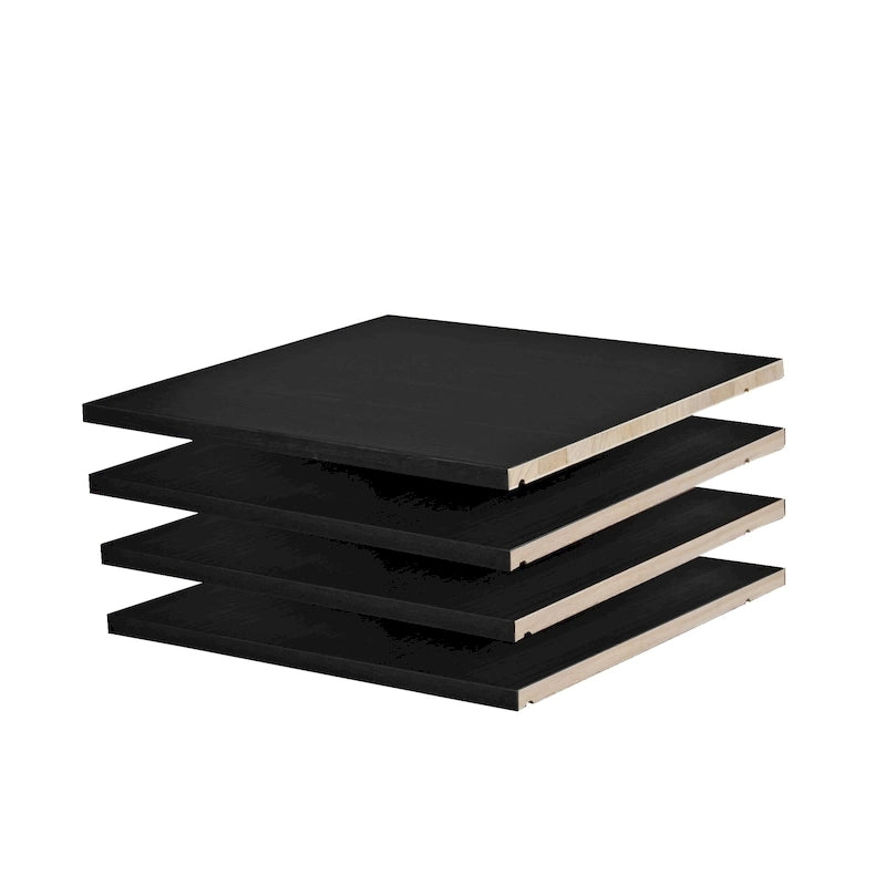 Petites étagères 100 % en bois massif pour armoires de garde-robe familiales