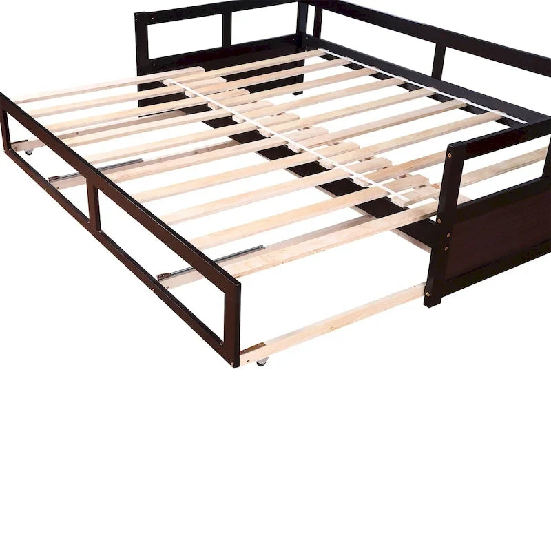 Lit de repos extensible avec deux tiroirs