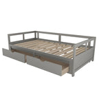 Lit de repos extensible avec deux tiroirs