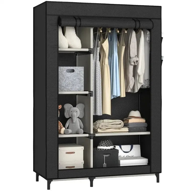 Armoire de rangement portable en tissu