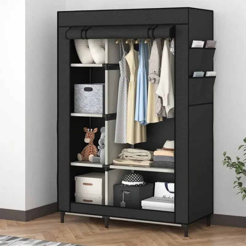 Armoire de rangement portable en tissu