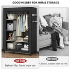 Armoire de rangement portable en tissu