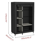 Armoire de rangement portable en tissu