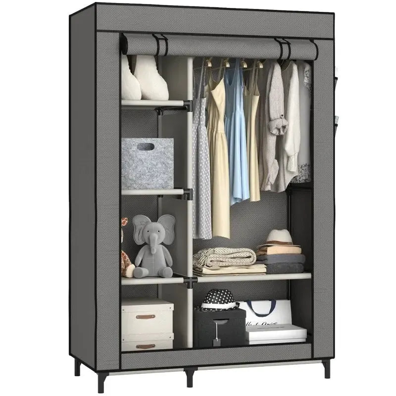 Armoire de rangement portable en tissu