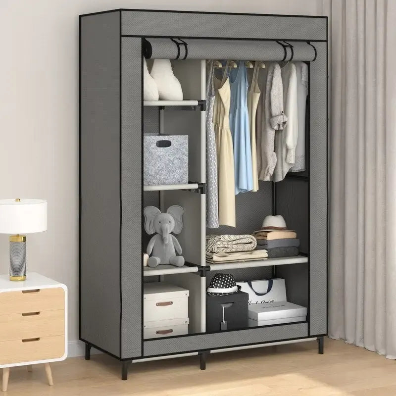 Armoire de rangement portable en tissu
