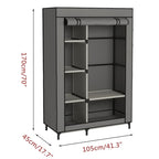 Armoire de rangement portable en tissu