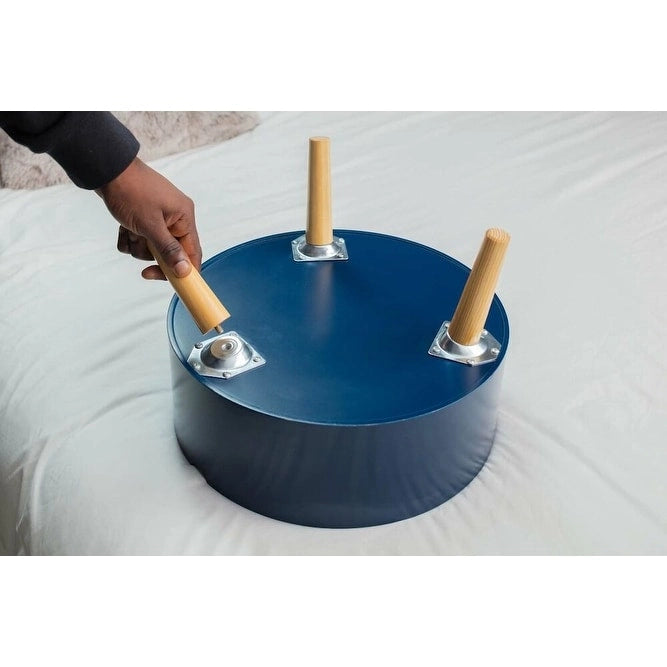 Table d'appoint avec plateau et 3 bacs de rangement cachés