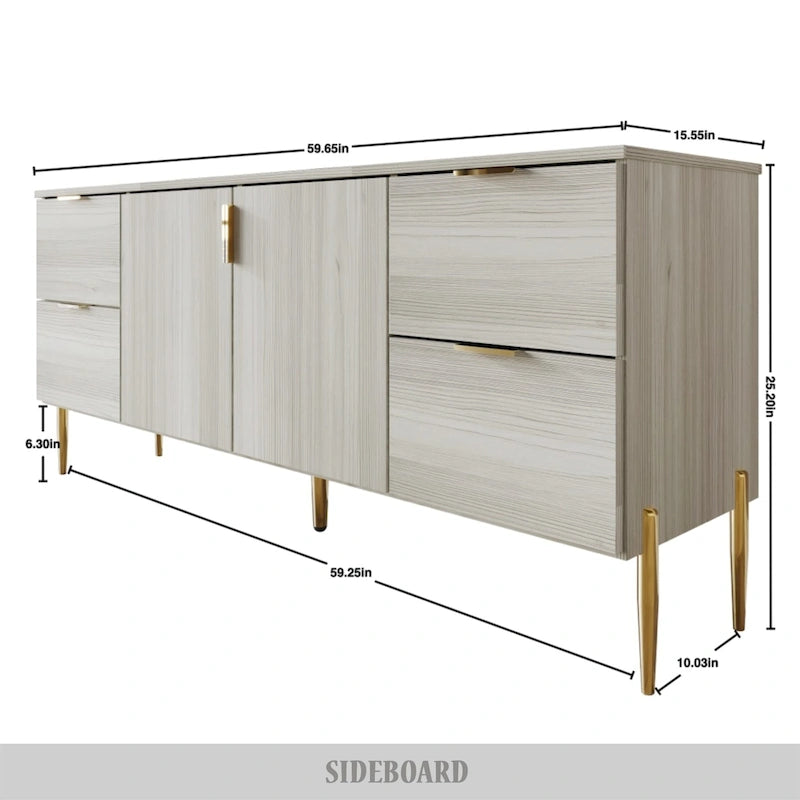 Buffet moderne aux lignes épurées