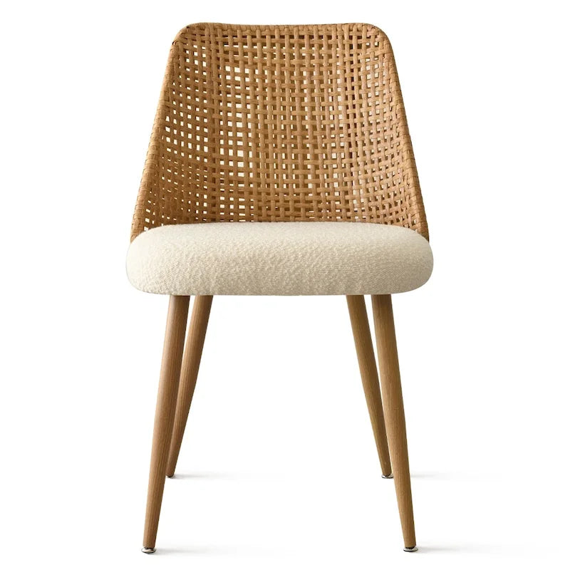 Chaise de salle à manger tapissée en tissu (lot de 4)