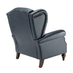 Fauteuil club en cuir classique avec clous décoratifs