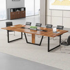 Table de conférence de 2,4 m, grande table de réunion pour 10 personnes, montage facile