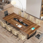 Table de conférence de 2,4 m, grande table de réunion pour 10 personnes, montage facile