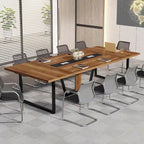 Table de conférence de 2,4 m, grande table de réunion pour 10 personnes, montage facile