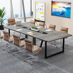 Table de conférence de 2,4 m, grande table de réunion pour 10 personnes, montage facile