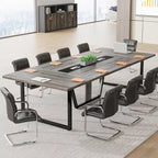 Table de conférence de 2,4 m, grande table de réunion pour 10 personnes, montage facile