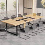 Table de conférence de 2,4 m, grande table de réunion pour 10 personnes, montage facile