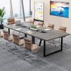Table de conférence de 2,4 m, grande table de réunion pour 10 personnes, montage facile