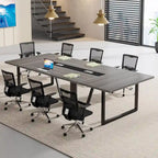 Table de conférence de 2,4 m, grande table de réunion pour 10 personnes, montage facile