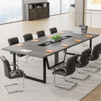 Table de conférence de 2,4 m, grande table de réunion pour 10 personnes, montage facile