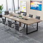 Table de conférence de 2,4 m, grande table de réunion pour 10 personnes, montage facile