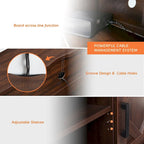Meuble TV / Armoire de rangement en bois avec porte coulissante de style ferme