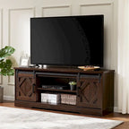 Meuble TV / Armoire de rangement en bois avec porte coulissante de style ferme
