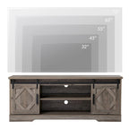 Meuble TV / Armoire de rangement en bois avec porte coulissante de style ferme