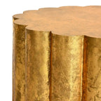 Table basse Tambour doré - 71 cm (L) x 71 cm (P) x 38 cm (H)