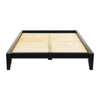 Lit plateforme en bois massif avec assemblage japonais