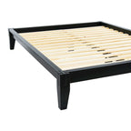 Lit plateforme en bois massif avec assemblage japonais