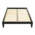 Lit plateforme en bois massif avec assemblage japonais