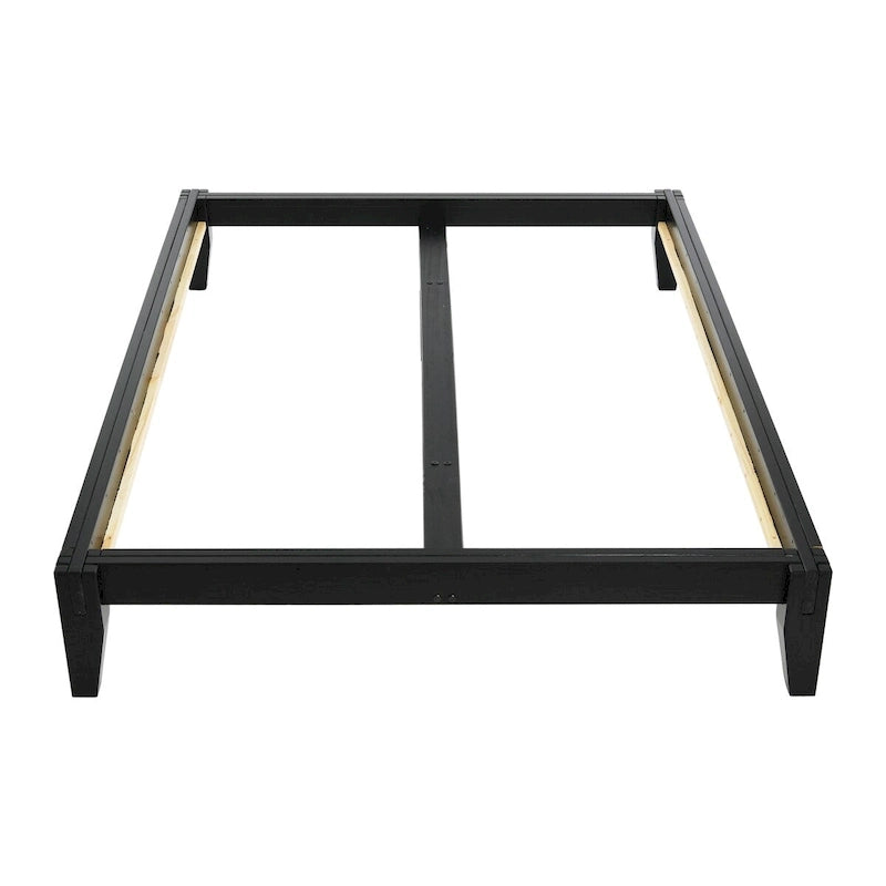 Lit plateforme en bois massif avec assemblage japonais
