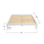 Lit plateforme en bois massif avec assemblage japonais