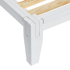 Lit plateforme en bois massif avec assemblage japonais