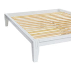 Lit plateforme en bois massif avec assemblage japonais