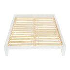 Lit plateforme en bois massif avec assemblage japonais