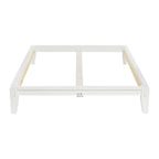 Lit plateforme en bois massif avec assemblage japonais