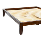 Lit plateforme en bois massif avec assemblage japonais