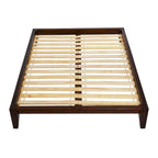 Lit plateforme en bois massif avec assemblage japonais