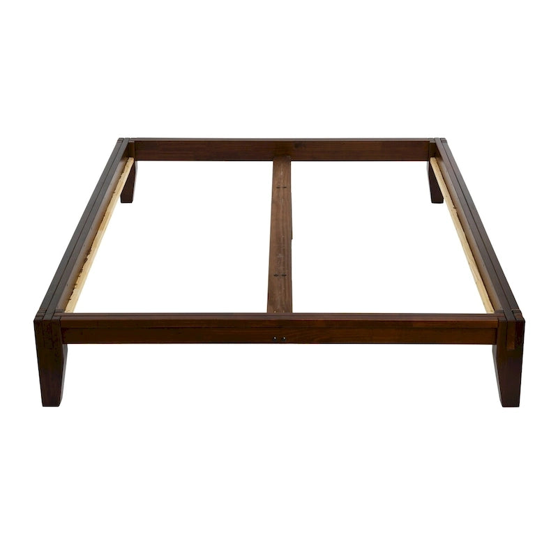 Lit plateforme en bois massif avec assemblage japonais