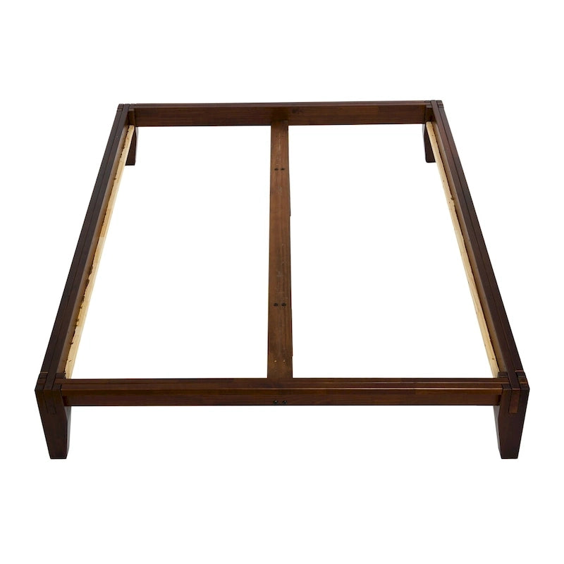 Lit plateforme en bois massif avec assemblage japonais